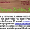 CHAPAS NOBLES S.L.